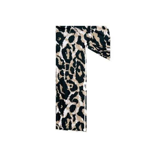 Diane Von Furstenberg x Target Women XS Leopard Halter Jumpsuit Black/Tan/Pink - Picture 7 of 8